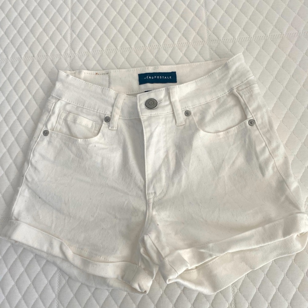 Areopostle white jean short